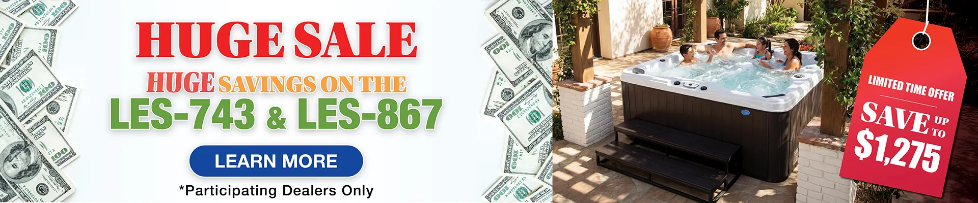 Calspas hot tub being used in a family setting - Nantes